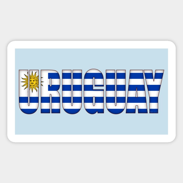 Uruguay Sticker by SeattleDesignCompany